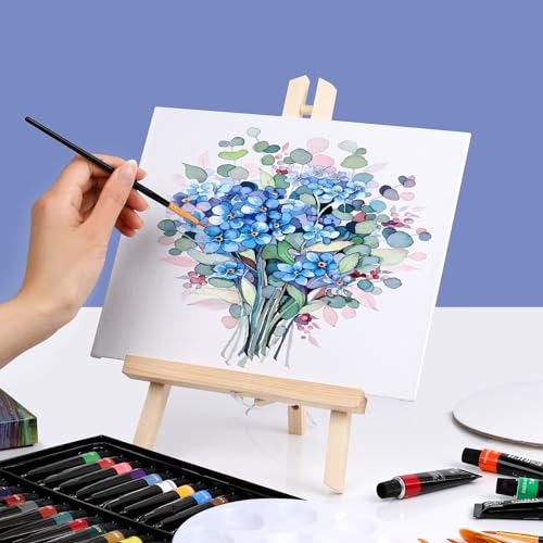 ESRICH 24 Pack 11.8" Wood Easels, Tabletop Easel for Painting - style: 11.8"-24P