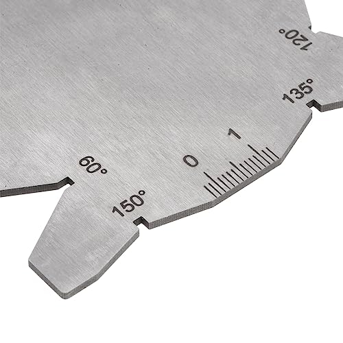 HARFINGTON Drill Bit Angle Gauges 60°-160° Drill Sharpening Gauge, Stainless Steel Angle Measuring Gage