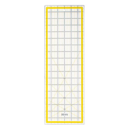 Breman Precision Quilting Rulers 6x18, Clear Rotary Sewing Ruler for Fabric - size: 6x18 Inch