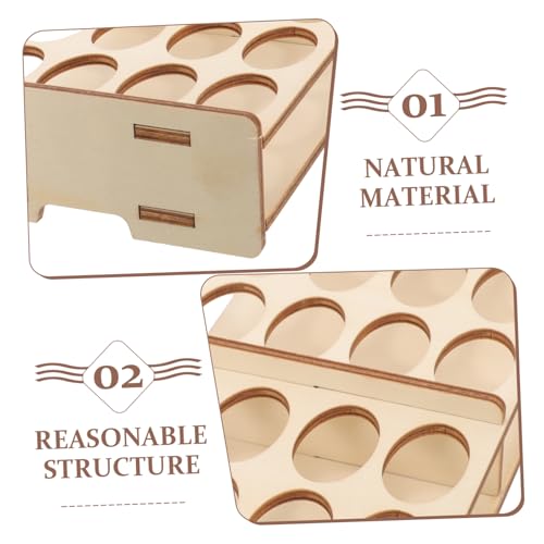 Wood Paint Rack Organizer for Pigments and Water Paints DIY - size: 29.00X12.50X5.00CM