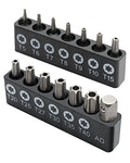ROTATION 14-Piece Tamper Resistant Star Bits, Chrome Vanadium Steel, T5 - T40 Impact Grade Security Torx Bit Set, 1/4-inch Hex Shank - style: 14pc