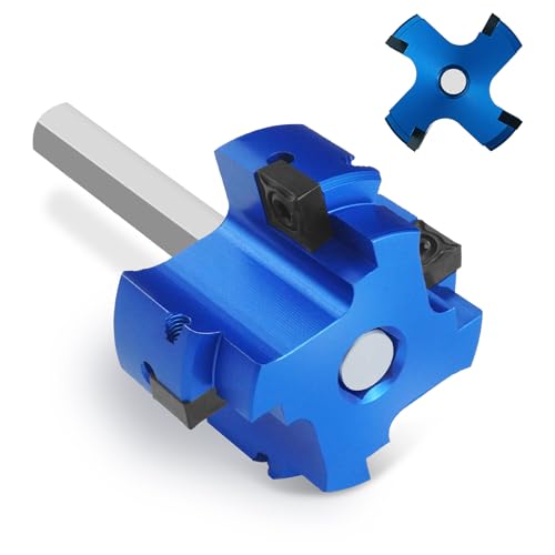 4 Blade 2-Inch PVC Fitting Saver, PVC Pipe Reamer Socket Saver with 3/8 Inch Hex Shaft, Plastic Pipe Fitting Reamer Plumbing Tool for SCH40 CPVC Pipe ABS Socket Hub, Fit Standard 1/2" Drills - size: 2 Inch