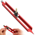 Precise Contour Scribe Tool Woodworking Profile Scribing Tool Ruler with Adjustable Pencil Holder Upgrade Contour Measuring Tool Measuring Scriber Tools Aluminum Alloy Contour Gauge Tool