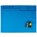 Kaisi Large Soldering Mat Heat Resistant,Silicone work mat,solder mats - color: Blue Soldering Mat