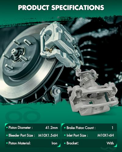 SCITOO 1PC 18B4944 Rear Driver Side Disc Brake Caliper With Bracket - size: Rear Driver[18B4944]