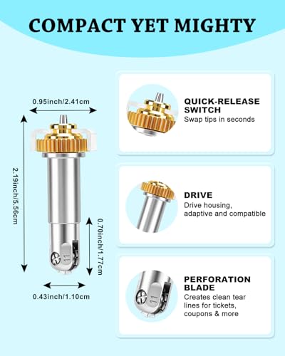 UCEC Perforation Blade + Drive Housing Compatible with Cricut Maker 4/3/1 - color: Drive & Perforation