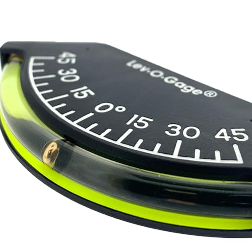 Sun Company Lev-o-gage Heel-Angle Sailing Clinometer (Marine Model) | Mounts on Bulkhead of Boat
