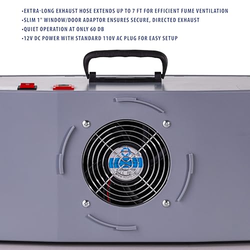 Master Airbrush Portable Airbrush Spray Booth with Exhaust Fan, LED Light - color: Dark Gray