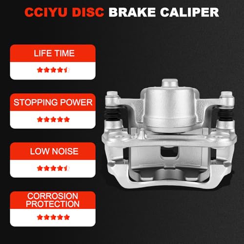 cciyu Front Right Disc Brake Caliper Assembly With Bracket 18B4881 - size: Front Right[18B4881]