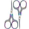Mini Scissors Stainless Blade Metal Handle 2 Pack Office School Classroom Student Teacher Crafting Fabric Sewing Gift Wrapping All Purpose - color: 2 Pack Colorful