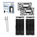 Plastic Model Display Items Set (Side Walls ×2, Alligator Clips ×2) - style: Side Walls ×2, Alligator Clips ×2