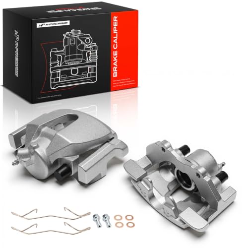 A-Premium Front Left and Right Side Disc Brake Caliper with Bracket - style: Front Driver and Passenger Side