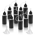 HARSKIYER 10ml Precision Tip Bottles, 10 Pcs Black 2 Funnels - size: 10ml