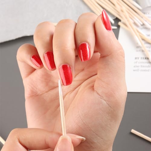 Fcozpjk 200PCS Precision Tip Cotton Swabs with Wooden Sticks - color: Single Head
