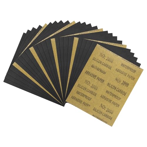 25Pcs Sand Papers 9x11In 2000 Grit Sandpaper Sheets Silicon Carbide - size: 2000 Grit