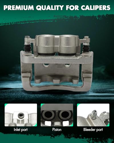 SCITOO - Rear Right Disc Brake Caliper Assembly With Bracket For Ford - size: Rear Passenger[18B4920]Silver