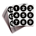 iSYFIX Black Consecutive Number Stickers, 1 to 100, 2 Inch, 1 Set - color: Black, size: 2-inch