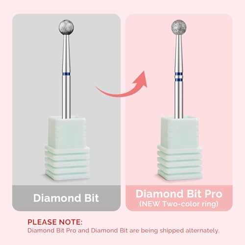 MelodySusie 4mm Ball Shape Cuticle Clean Nail Drill Bit 3/32'', Professional Safety Carbide Diamond Under Nail Cleaner for Cuticle Dead Skin Nail Prepare, Beginners Bits, Series Bit-S, Medium - color: 4mm Ball Cuticle Bit, size: Medium - M