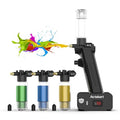 Actekart No-Clean Airbrush Kit (Revolutionary Upgraded) 30PSI Cordless No Clean Airbrush with 4pcs Spray Modules (2 x 0.3mm & 2 x 0.5mm)-Rechargeable Portable Airbrush