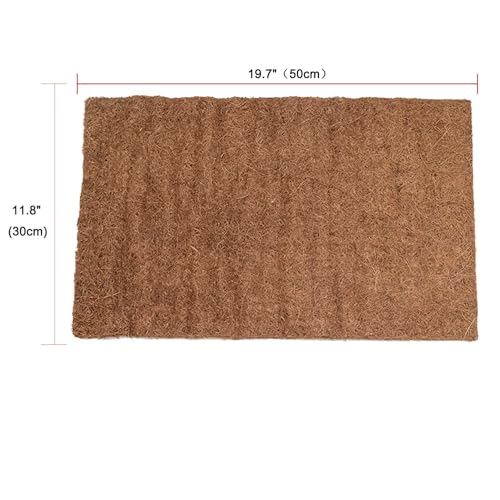 Hamiledyi Reptile Carpet Natural Coconut Fiber Tortoise Carpet Mats 4 Pcs - size: 4 Packs/19.7 x 11.8 Inch