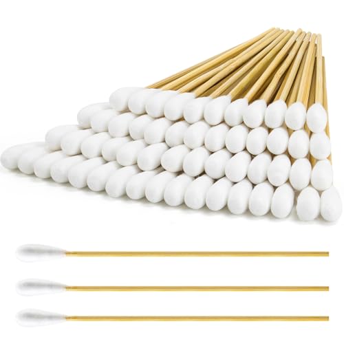 200PCS 6 Inch Cotton Swabs (Large Cotton Head) in Storage Box - size: 200PCS Lagre Cotton Head