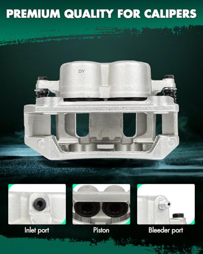 SCITOO Front Right Disc Brake Caliper With Bracket 18B4634 Silver - size: Front Passenger[18B4634]