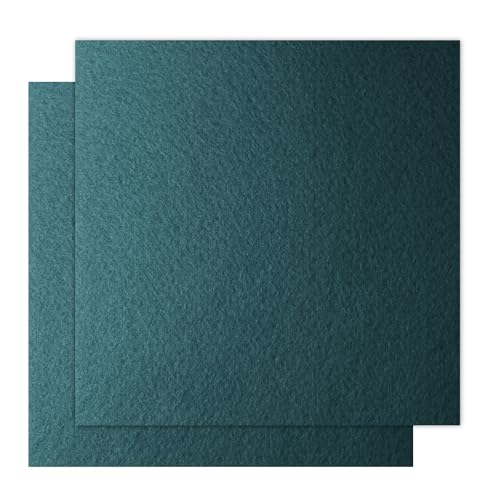 12" x 12" Felt Fabric Sheets for Crafts, Squares Felt Fabric Sheets, 1mm Thick, Non-Woven Felt Paper for DIY Sewing Craft, 2pcs (Pine Green) - color: Pine Green