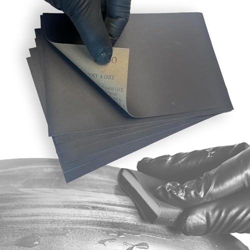LiME LiNE Sanding Sheets 25 Pack, Automotive Grade Silicon Carbide Wet or Dry Sand Paper (1200 grit) - style: 1200 grit