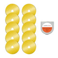 45mm Rotary Cutter Blades 10-Pack Replacement Blades Fits Fiskars, OLFA for Quilting Scrapbooking Sewing Arts & Crafts Sharp and Durable Cutter Blade - color: Titanium Plating (45mm 10pcs)