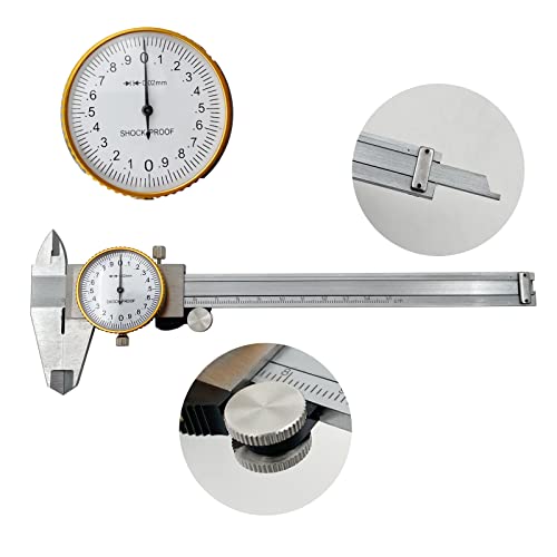 Dial Calipers 15 cm Stainless Steel Vernier Caliper