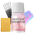 WANJAO 30MLMasking Fluid for Watercolor Painting Fast Drying Easy Peel Use - color: Red