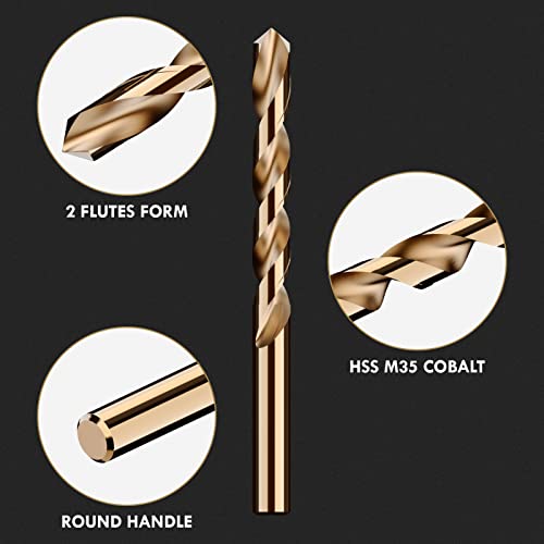 Metric 4Pcs 10mm M35 Cobalt Drill Bit Set - size: 10 mm (4 pcs)