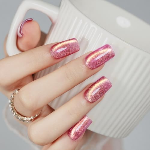 MIZHSE Cat Eye Gel Nail Polish, Dreamlike Magnetic Gel Polish Set 8 Colors - color: Dreamy Eden Cat Eye Gel