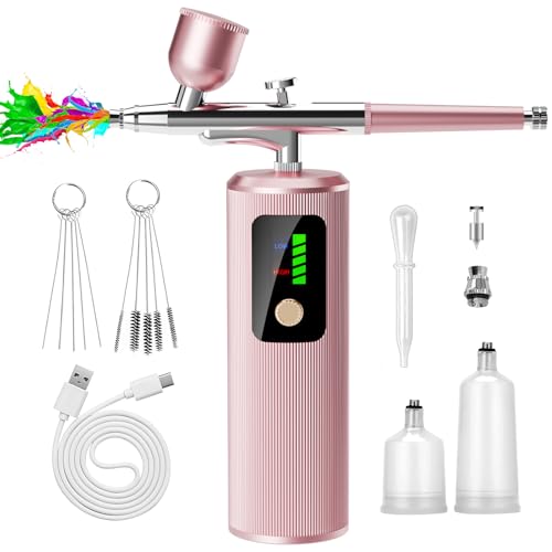 Airbrush Kit with Compressor 48 PSI High-Pressure,Non-Clogging Airbrush Set