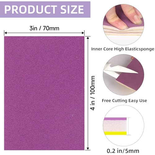 20Pcs Sanding Sponge 320 Grit Wet Dry Soft Foam Hand Sander Block - size: 20pcs 320 Grit, style: Ceramic Sand