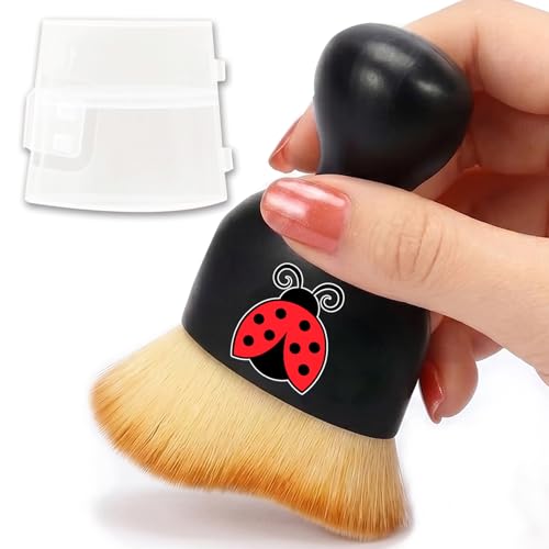 Ladybug Car Detail Brush Soft Bristle Automotive Interior Cleaning Brush - color: Ladybug