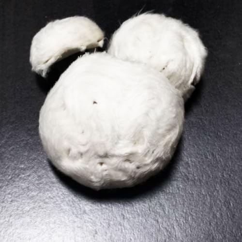 3 Pcs 1/4" Shank White Flannelette Polishing Ball - style: Ball shape