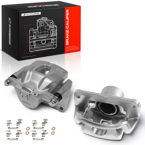A-Premium Front Left and Right Side Disc Brake Caliper with Bracket - style: Front Driver and Passenger