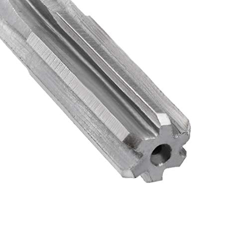 uxcell Chucking Reamer 3/8",H7 HSS Lathe Machine Reamer 6 Straight Flutes - size: 3/8"