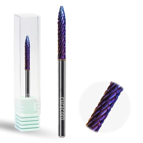 Curacoro Under Nail Cleaner 3/32'' Safety Carbide Bit (Coarse) - color: Galaxy - Under Nail Cleaner, size: Coarse