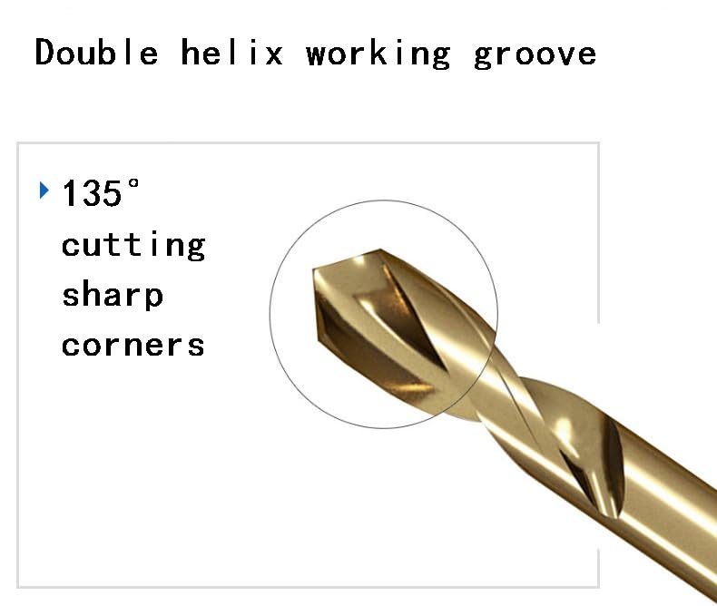 M35 Cobalt Metric Drill bit Set 1mm-13mm/25pcs Drill Bits Suitable for Stainless Steel, Hard Metal, Cast Iron, Copper, Aluminum Plastic - style: 1mm-13mm/25pcs