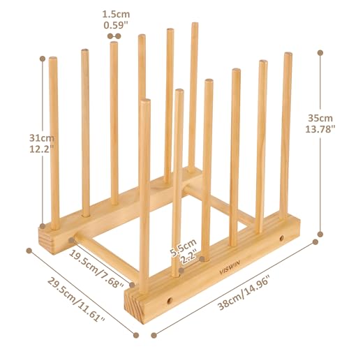 VISWIN Tabletop Art Storage Rack - Wooden Drying & Display Rack with Adjustable Slots for Organizing Canvas, Prints, Artwork, Panels, and Posters - Ideal Organizer for Studios & Galleries - size: Desktop Art Rack