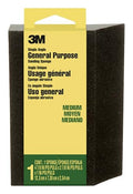 3M CP-041 Medium Detail Sanding Sponge – 4-7/8 inch x 2-7/8 inch x 1 inch, Single Angle, Washable and Reusable, Ideal for Wood, Paint, Metal, Plastic, and Drywall