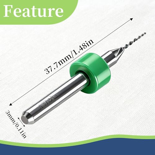 30Pcs Shank Tungsten Carbide Micro Drill Bits Set (0.1-3.0 mm)