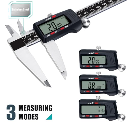 Kynup 12 Inch Caliper, Micrometer Digital Caliper Measuring Tool - color: Black, size: 12 inch