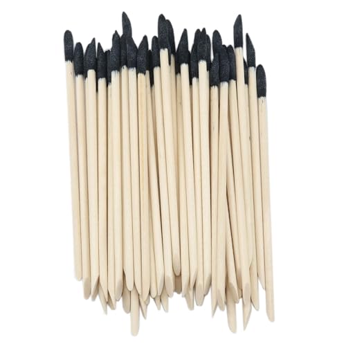 Sandpaper Stick Model Sanding Stick Craft Sanding Stick Fine Sandpaper Sanding Sticks for Wood Products Plastic Models (5.4 x 0.2 Inch) 50PCS