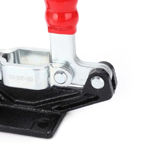 Welding Toggle Clamp GH-305-HM, Horizontal Push Pull Fixture with 680kg Holding Force, for Woodworking, Welding Jig, Lathe, Circuit Board Assembly