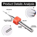 0.1mm to 1.0mm Carbide PCB Rotary Tool Jewelry CNC Engraving Drill Bits Set, 10Pcs PCB Print Circuit Board Carbide Micro Drill Bits 1/8" Shank - color: 10 Pcs 0.1mm-1.0mm