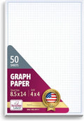 NextDayLabels Blueprint Graph Paper Pad 8.5x14, 50 Sheets, 1-Pack - size: 8-1/2 x 14" (1 Pad)