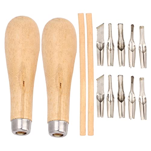2 Sets Linoleum Carving Tools - 10 Replaceable Cutters